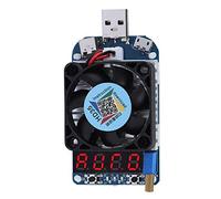 Luocute Testeur de Charge USB, Affichage de Tension, Résistance | Prend en Charge le Protocole de Charge Rapide AFC FCP, la Protection contre la Mise Hors Tension Automatique, L'affichage