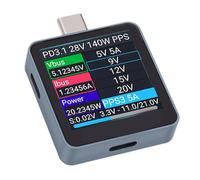 Luocute Testeur USB C 0-36 V 7A avec écran IPS Couleur de 1,54 Pouces | Prise en Charge de L'application BT, Compatible avec les Logiciels PC, Analyse des Ondes D'ondulation, de la