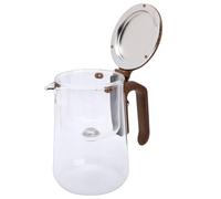 Luocute Théière Enchant, Théière en Verre Transparent de Grande capacité avec Infuseur Amovible et Poignée Ergonomique, pour Préparer du thé en Feuilles à la Maison ou au Restaurant (600 ml)