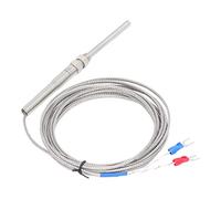 Luocute Thermocouple de Type K, Sonde de Capteur de Température à Réponse Rapide de 0 à 400 ℃, Jauge de Détecteur de Température Sensible Blindée avec Sonde de 8 Mm de Diamètre de Filetage de 50 Mm,
