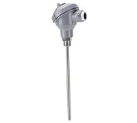 Luocute Thermocouple Type K 1/2 NPT 8 X 200mm Sonde de Température (Type | Sonde en Acier Inoxydable, Plage de -50 à 850°C, Connecteur de Tête Terminal, Réponse Rapide pour Chaudières, Pipelines,