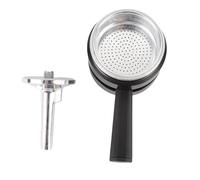 Luocute Thermostat de Cafetière en Aluminium, Double Valve 2 Tasses, Accessoires Anti-surextraction pour Cafetière Moka, pour café Moka Italien et Diverses Méthodes de Brassage (BLACK)