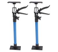 Luocute Tige de Support Télescopique en Acier 2 Pièces, Poteau de Support Rapide Réglable à 3ème Main avec Patins Antidérapants en PP, pour Les Projets de Menuiserie D'installation