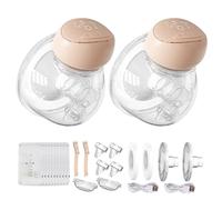 Luocute Tire-lait Portable, Tire-lait électrique Mains Libres avec 3 Modes 10 Niveaux D'aspiration, Affichage LED, Chargement USB, pour les Mamans Qui Allaitent (2)