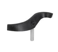 Luocute Tour à Bois courbé, Support D'outil, Colonne en Acier allié de | Porte-outil de tournage du bois en forme de S, pour lit de tour de 16 mm, avec colonne en acier allié soudé, pour le