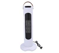 Luocute Tour Chauffage de Conception de Tête Rotative Fonction de Synchronisation Portable Contrôle Tactile Fast Chauffage Chauffage électrique avec Télécommande pour le Bureau de la (WHITE)