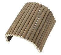 Luocute Tunnel en Bois pour Hamster, Pont Pliable pour Petits Animaux | Bendable Wood Tunnel with Chew Safe Shrub Material, for Gerbil Guinea Pig Chinchilla Ferret Hedgehog Rat