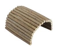 Luocute Tunnel en Bois pour Hamster, Pont Pliable pour Petits Animaux | Bendable Wood Tunnel with Chew Safe Shrub Material, for Gerbil Guinea Pig Chinchilla Ferret Hedgehog Rat