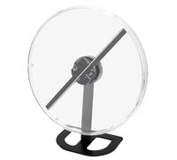 Luocute Ventilateur Hologramme 3D, 32 Cm, Résolution 2000 X 224, 224 Puces LED, Couvercle de Protection Transparent pour la sécurité des Enfants, avec Application Mobile, Contrôle PC (Prise UE)