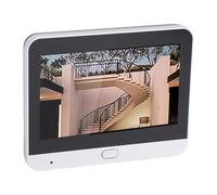 Luocute Visionneuse de Sonnette Intelligente, Caméra 3MP 1080P, Sonnette de Porte sans Fil LCD 4,3 Pouces, Détection de Mouvement PIR, Reconnaissance de Forme Humaine AI, Batterie 5000