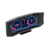 Luocute Voiture HUD Afficher Le GPS Précis Inclinomètre Accéléromètre à Tête de Véhicule Numérique RPM Complexe de Vitesse RPM avec 12 Options de Langue, Survitesse et Alarme de