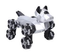 Luocute Voiture Robot Télécommandée pour Chien, 8 Roues, Détection de Gestes, Voitures Télécommandées avec Son D'aboiement, Musique et Lumière, Le Chien Robot Fait des Aboiements de