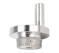 Luocute Volant en Alliage D'aluminium de 58 Mm, Volant de usiné CNC avec Poignée pour Mini 0618 CJ18A 7x12 7x14, Cercle D'échelle de 2 Mm, 40 Grilles, de Machine-outil