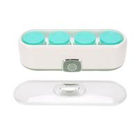 Luocute Yaourtière Automatique, Yaourtière électrique avec 4 Pots en Verre pour Vin de Riz Natto Fait Maison, Conception Peu Encombrante