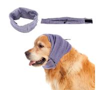 LUODAKA Cache-oreilles pour chien - Protection contre le bruit - Réglable - Silencieux - Anti-secousses - Pour l'anxiété, le tonnerre, la foudre, les feux d'artifice (violet clair, L)