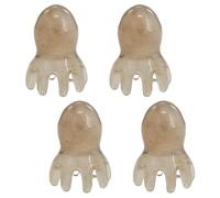 LUODAKA Lot de 4 outils de massage du cuir chevelu, masseur de tête de pieuvre, points d'acupuncture de 2,4 m pour relaxation de la tête et du corps, croissance des cheveux