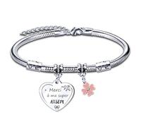 LUODAN Bracelet Cadeau pour Atsem, Maitresse D'Ecole, Directrice, Assistante Maternelle et Maître D'école Fin D'année