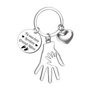 LUODAN Cadeau Annonce Grossesse Porte-clés,Tu vas être Tonton Tata Papy Mamie famille s'agrandit Demande Annonce pour Fête Naissance Baptême Cadeau pour Future Tonton Tata Papy Mamie (grand-mere)