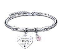 LUODAN Cadeau Atsem Bracelet,Cadeau Maitresse D Ecole Fin D Annee Cadeau Atsem Cadeau Directrice D'école Fin D'année Cadeau Assistante Maternelle Cadeau Maître D'école Fin D'année Idée (4)