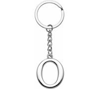 LUODAN Cadeau Femme Homme Porte-clés, Argent A-Z 26 lettre initiale pendentif porte-clés-Cadeaux Sœurs Amitié Collègue Papa Marraine Parrain idées Cadeaux Meilleur Ami Anniversaire (O)