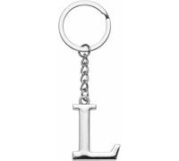 LUODAN Cadeau Femme Homme Porte-clés, Argent A-Z 26 lettre initiale pendentif porte-clés-Cadeaux Sœurs Amitié Collègue Papa Marraine Parrain idées Cadeaux Meilleur Ami Anniversaire (L)