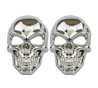 LUOEM 2 pcs Scary Squelette Masque Plaqué Full Face Masque Ghost Death Masques pour Halloween Costumes Cosplay