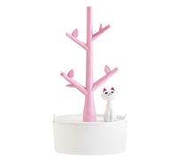 LUOEM Arbre à bijoux organisateur avec chat pour boucles d'oreilles, colliers, bracelets(Couleur aléatoire)