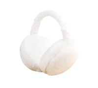 LUOEM Cache-oreilles Pliables pour contre le froid pour Homme et Femme Taille unique Blanc