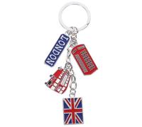 LUOEM Porte-clés en métal avec drapeau britannique