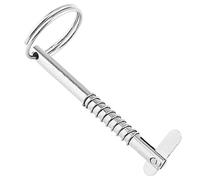 LUOFANG Goupilles Marines à dégagement Rapide, 1 pièce, avec Came de et Ressort, goupille supérieure en Acier Inoxydable, matériel Marin, Argent