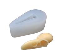 LUOFANG Moule à Fondant crâne de Corbeau, pour décoration de gâteau, Cupcakes au Chocolat, en Silicone, crâne d'animal, Moule à Dessert, gâteau au Fromage