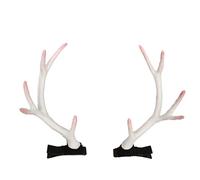 LUOFENG Accessoires de cheveux élégants en bois de cerf blanc pour femme, style traditionnel, décoration de cheveux pour mariages et festivals