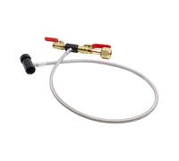 LUOFENG Adaptateur de recharge de cylindre de CO2 en acier inoxydable de 91,4 cm pour remplissage de cylindrique