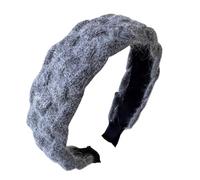 LUOFENG Bandeau large tressé pour femmes et filles - En tissu - Tendance - Couleur unie - Accessoire pour cheveux élégant