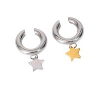 LUOFENG Bijou d'oreille tendance en acier inoxydable robuste en forme d'étoile