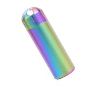 LUOFENG Boîte à pilules de poche étanche en acier inoxydable avec porte-clés, joint portable, bouteilles de stockage de médicaments