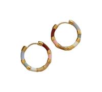 LUOFENG Boucles d'oreilles vibrantes émaillées en alliage robuste pour les fêtes à porter au quotidien