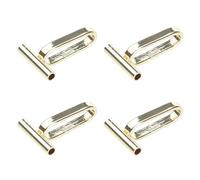LUOFENG Convertisseurs de Broches en cuivre,pour Changer Les Broches en Pendentif,Couleur Or Argent,breloque en métal,résultats de Bijoux à Faire soi-même,4 pièces