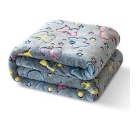 LUOFENG Couverture douce et portable en flanelle phosphorescente pour le camping, la maison, les voyages