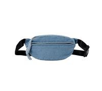 LUOFENG Élégant sac de poitrine unisexe léger en jeans avec bandoulière réglable multi-poches pour un usage quotidien