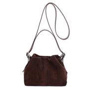 LUOFENG Grand sac à bandoulière tendance en daim rétro avec poignée sur le dessus pour le travail décontracté et les voyages