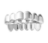 LUOFENG Grillzs Hip Hop amovibles pour dents supérieures et inférieures confortables pour fêtes et festivals de musique