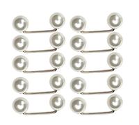 LUOFENG Lot de 10 broches élégantes à double perles pour diverses occasions