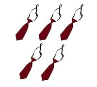 LUOFENG Lot de 5 cravates élégantes pour enfants, uniforme de mariage, accessoire tendance pour garçons, accessoire de bureau professionnel