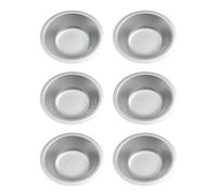 LUOFENG Lot de 6 plateaux ronds en acier inoxydable pour mélanger divers pigments