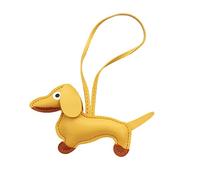 LUOFENG Mini Mignon Teckel Chien Porte-clés Pendentif Belle PU Cuir Animaux Porte-clés Charme pour Sac à Main Sac à Dos Sac à Main