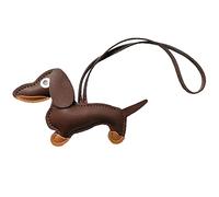 LUOFENG Mini mignon teckel chien porte-clés pendentif belle PU cuir animaux porte-clés charme pour sac à main sac à dos sac à main