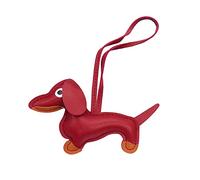 LUOFENG Mini Mignon Teckel Chien Porte-clés Pendentif Belle PU Cuir Animaux Porte-clés Charme pour Sac à Main Sac à Dos Sac à Main