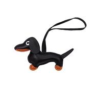 LUOFENG Mini mignon teckel chien porte-clés pendentif belle PU cuir animaux porte-clés charme pour sac à main sac à dos sac à main