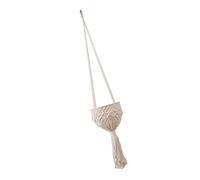 LUOFENG Panier à suspendre en corde de coton nordique pour plantes et fruits Décoration de la maison Tissé à la main Organisation de rangement intérieur ou extérieur